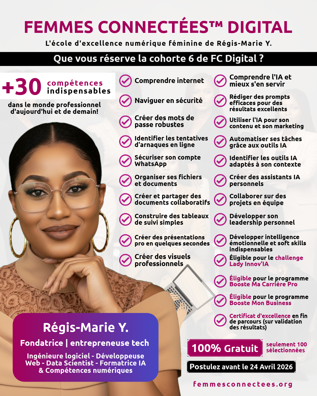 Que vous réserve la cohorte 6 de FC Digital : programme, contenus et opportunités pour les participantes